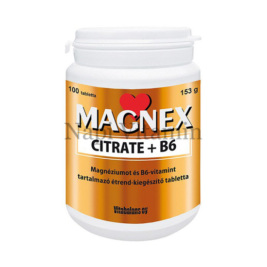 Magnex Citrate + B6-vitamin tabletta 100x