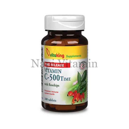 Vitaking C-vitamin 500mg csipkebogyóval nyújtott felszívódású 100x Vitaking C-vitamin 500mg csipkebogyóval nyújtott felszívódású 100x