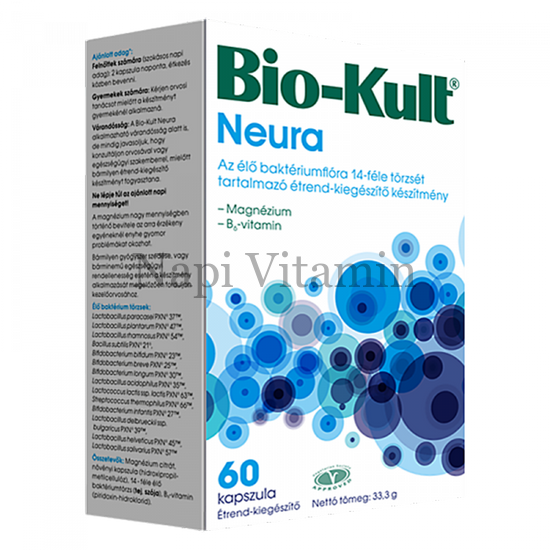 Bio-kult Neura élő baktériumflórát tartalmazó kapszula 60x