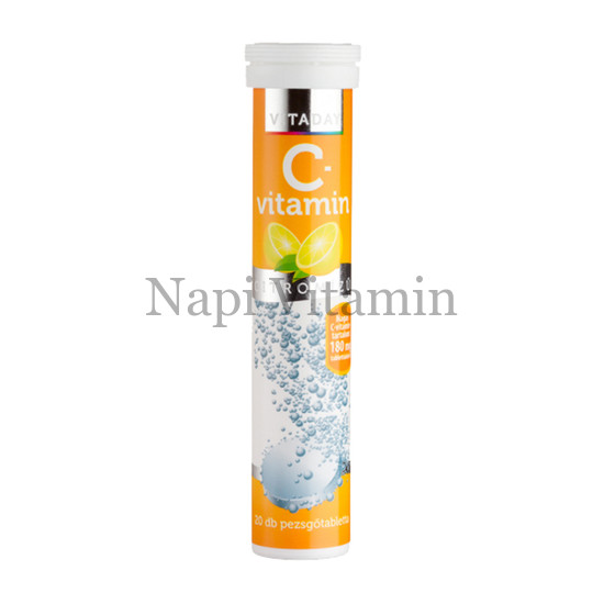 Vitaday C-vitamin 180mg pezsgőtabletta 20x Vitaday C-vitamin 180mg pezsgőtabletta 20x