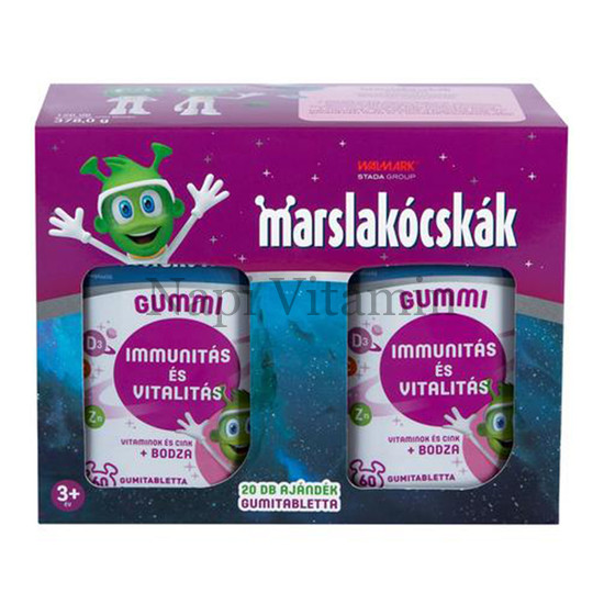 Walmark Marslakócskák Gummi bodzás multivitamin 120x