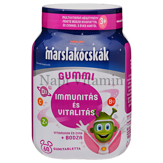 Walmark Marslakócskák Gummi bodzás multivitamin 60x