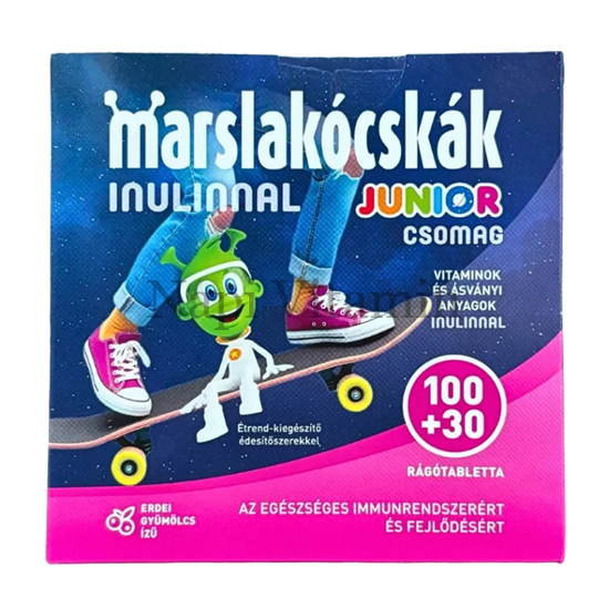 Walmark Marslakócskák Inulinnal erdeigyümölcs-ízű rágótabletta 100x+30x Walmark Marslakócskák Inulinnal erdeigyümölcs-ízű rágótabletta 100x+30x