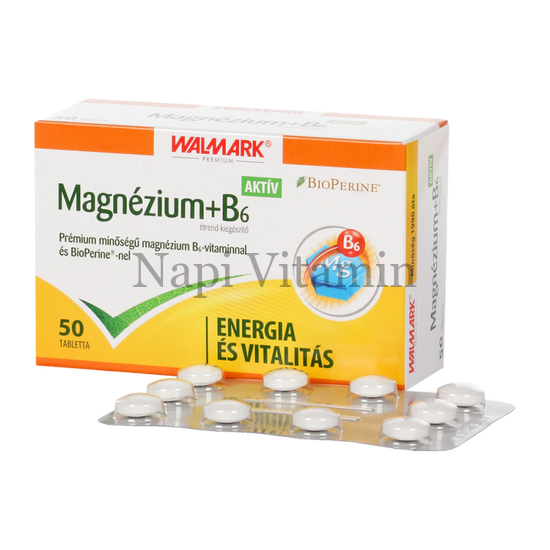 Walmark BioPerine Magnézium + B6 Aktív tabletta 50x