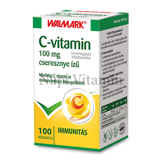 Walmark C-vitamin 100 mg cseresznye ízű rágótabletta 100x