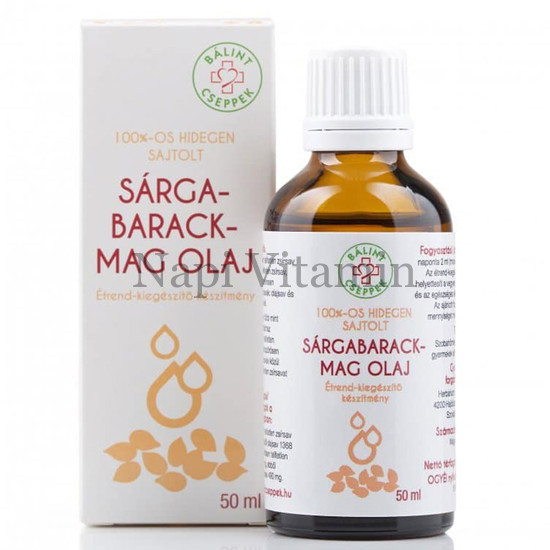 Bálint Cseppek Sárgabarack magolaj 50ml