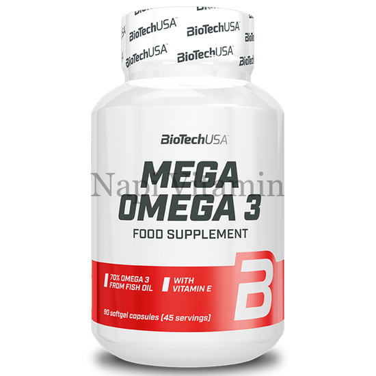 BioTechUsa Mega Omega-3 lágyzselatin kapszula 90x