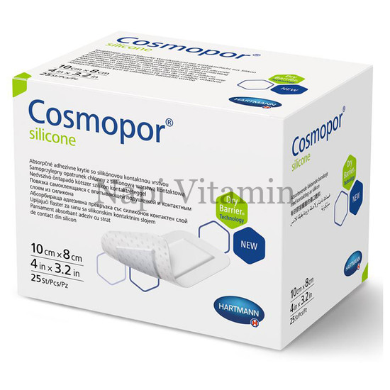 Cosmopor Silicone 10cm x 8cm 25x