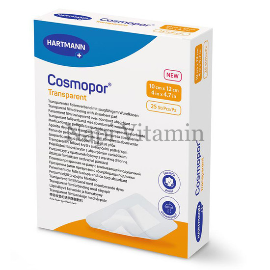 Cosmopor Transparent filmkötszer 10cm x 12cm 25x