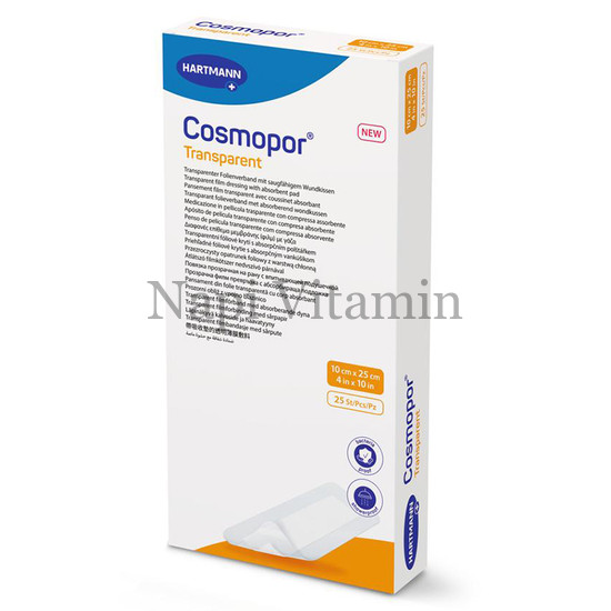 Cosmopor Transparent filmkötszer 10cm x 20cm 25x