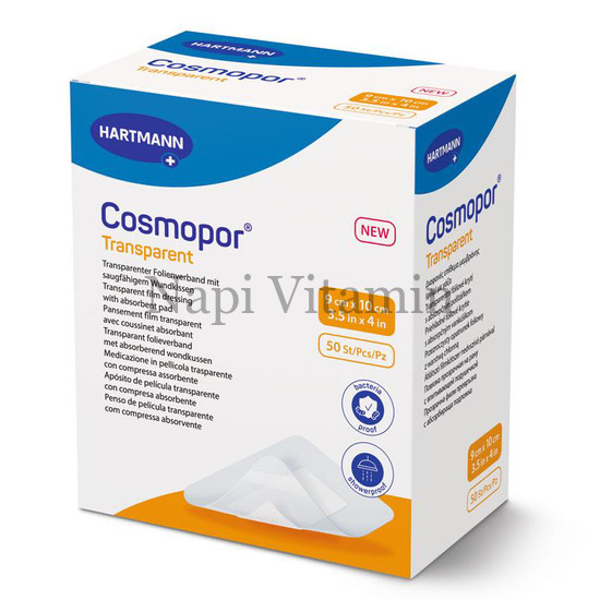 Cosmopor Transparent filmkötszer 9cm x 10cm 50x
