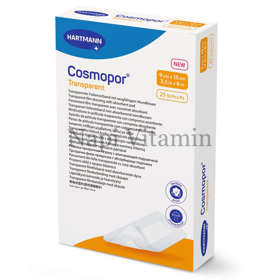 Cosmopor Transparent filmkötszer 9cm x 15cm 25x