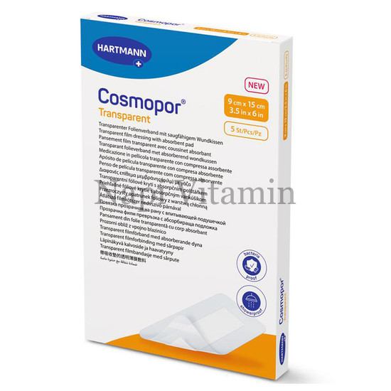 Cosmopor Transparent filmkötszer 9cm x 15cm 5x