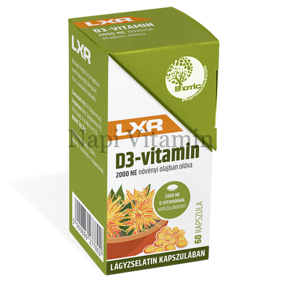 LXR D3-vitamin kapszula 60x