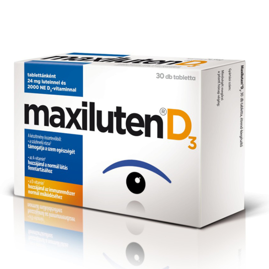 Maxiluten D3 Lutein tabletta 30x