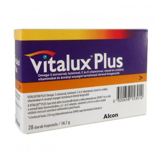Vitalux Plus Omega-3 kapszula 28x