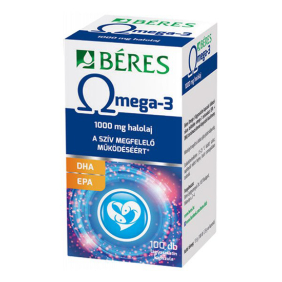 Béres Omega-3 1000 mg halolaj lágyzselatin kapszula 100x