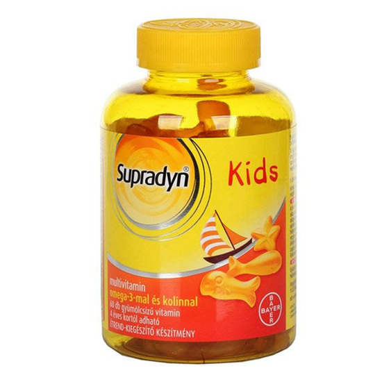 Supradyn Kids omega-3 multivitamin gumicukor 60x