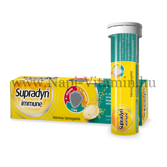 Supradyn Immune pezsgőtabletta narancs ízű 15x