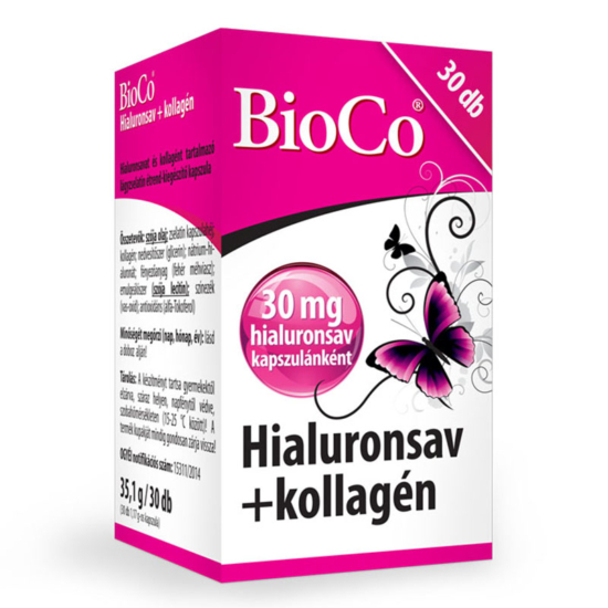 BioCo Hialuronsav + Kollagén kapszula 30x