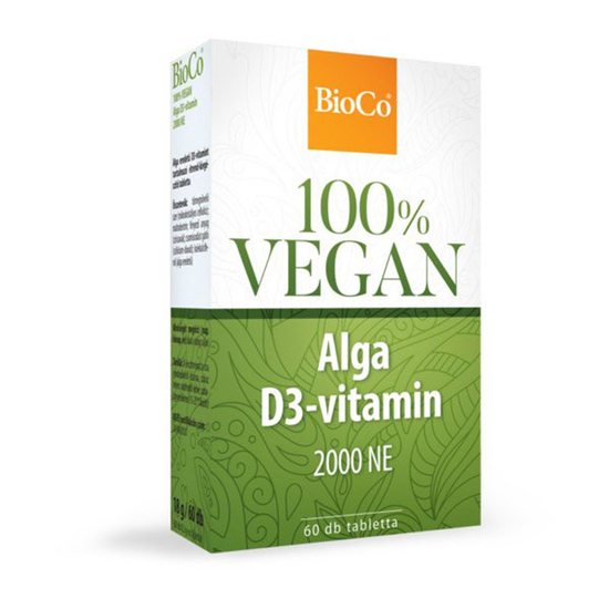 BioCo 100% Vegan Alga D3-vitamin 2000 NE tabletta 60x