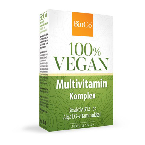 BioCo 100% Vegan Multivitamin komplex tabletta 30x