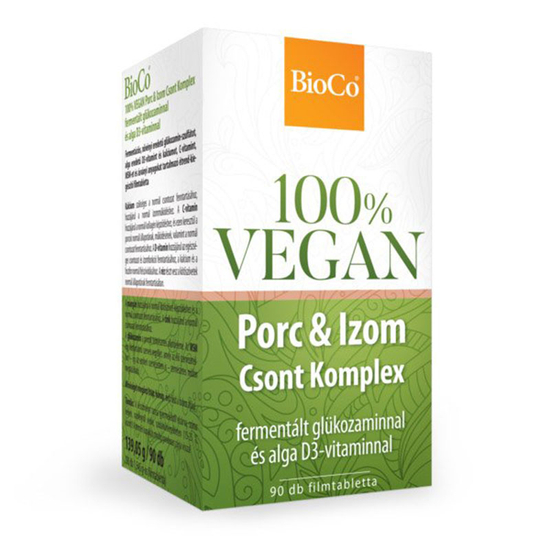 BioCo 100% Vegan Porc &amp; izom csont komplex filmtabletta 90x