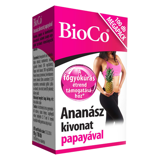 BioCo Ananász + Papaya tabletta 100x
