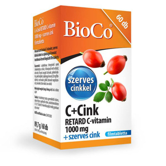Bioco C+Cink Retard C-vitamin 1000 mg filmtabletta 60x