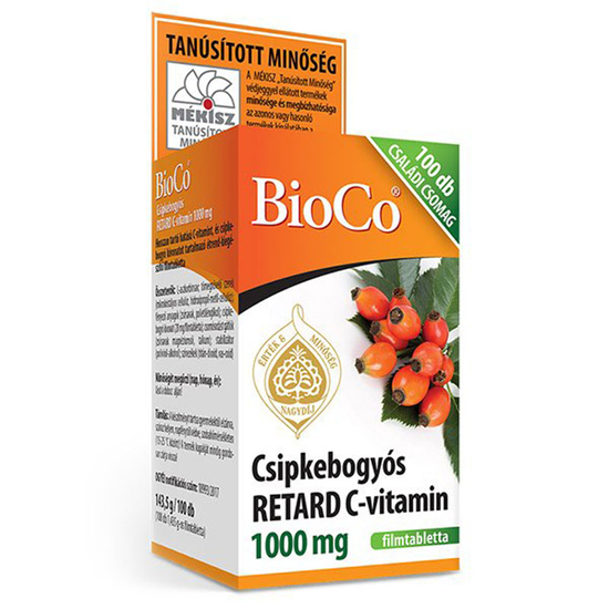 BioCo Csipkebogyó C-vitamin 1000 mg retard tabletta 100x