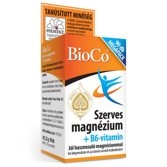 Bioco Szerves Magnézium + B6-vitamin tabletta 90x