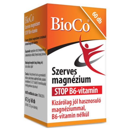 BioCo Szerves Magnézium STOP B6 tabletta 60x