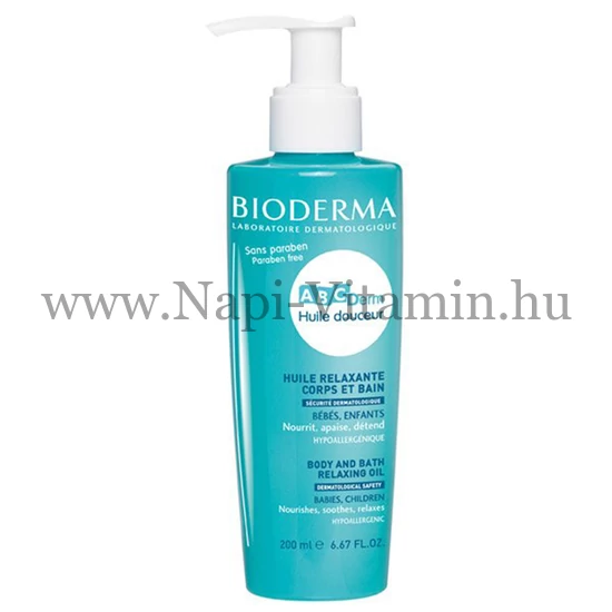 BIODERMA ABC DERM Huile Douceur relaxáló- és fürdőolaj 200ml