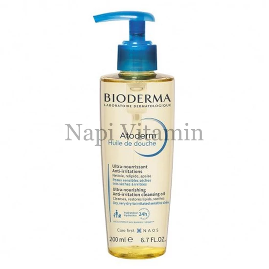BIODERMA Atoderm Huile De Douche olajtusfürdő 200ml