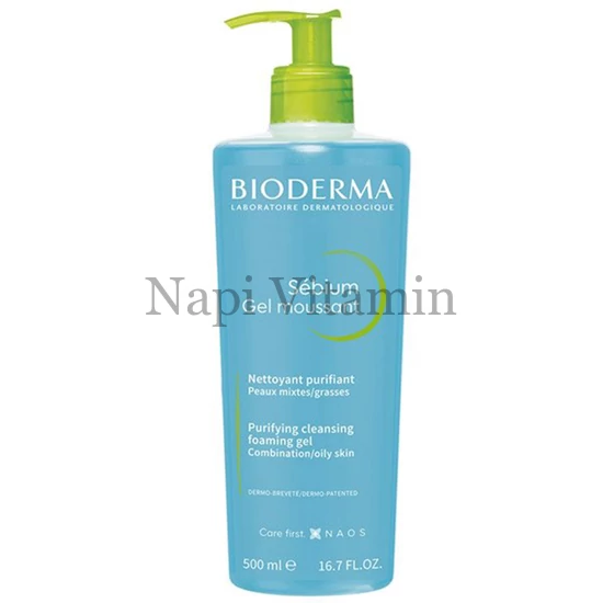 BIODERMA Sébium Gel Moussant tisztító gél 500ml