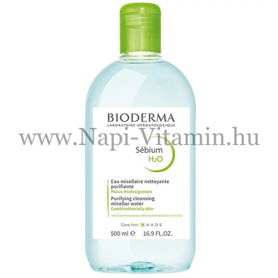 BIODERMA Sébium H2O arc- és sminklemosó 500ml