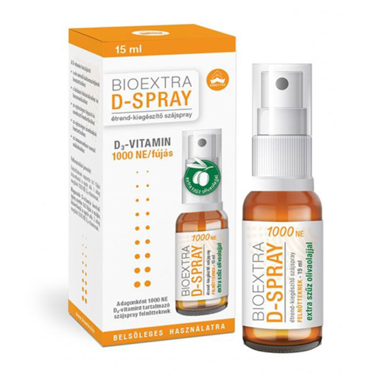 Bioextra D-Spray 1000NE D3-vitamin szájspray 15ml