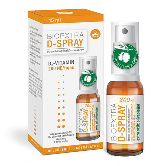Bioextra D-Spray 200NE D3-vitamin szájspray 15ml
