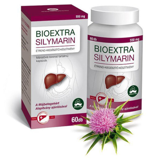 Bioextra Silymarin Máriatövis kivonat tartalmú étrend-kiegészítő kapszula 60x