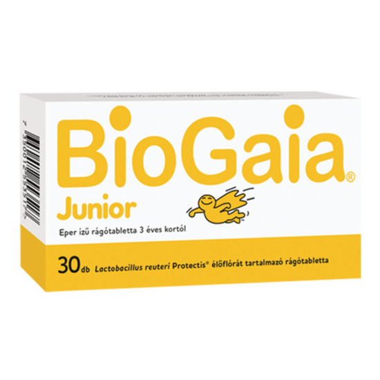 BioGaia Protectis Junior rágótabletta eper ízű 30x