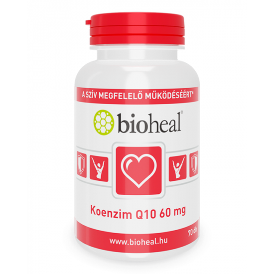 Bioheal Koenzim Q10 60 mg Szelénnel E-vitaminal és B1-vitaminnal 70x
