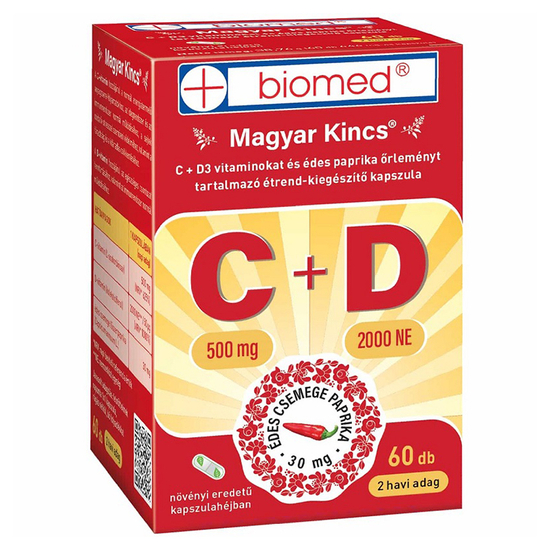 Biomed Magyar Kincs C+D vitamin kapszula 60x