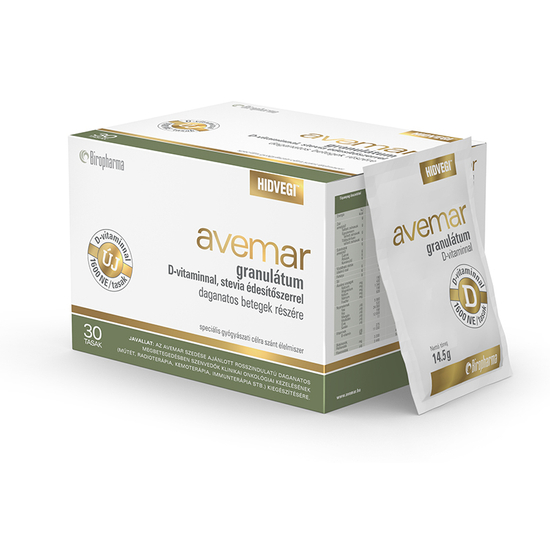 Avemar granulátum D-vitaminnal, stevia édesítőszerrel 30x14,5g