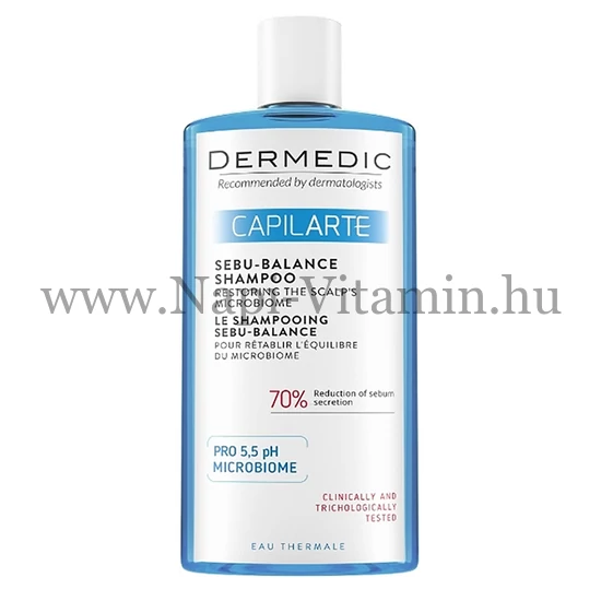 Dermedic Capilarte Sebu-Balance sampon zsíros, szeborrheás fejbőrre 300ml