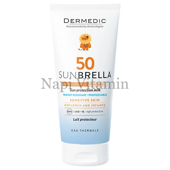 Dermedic Sunbrella Baby napfényvédő tej gyermekeknek és babáknak SPF50 100ml