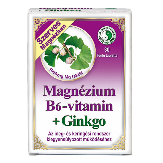 Dr. Chen Magnézium B6 Ginkgo Forte tabletta 30x
