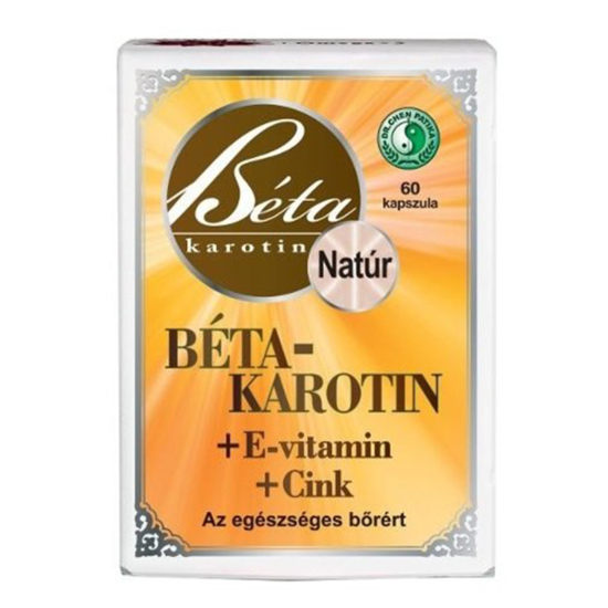 Dr. Chen Béta-karotin + E-vitamin + Cink lágyzselatin kapszula 60x