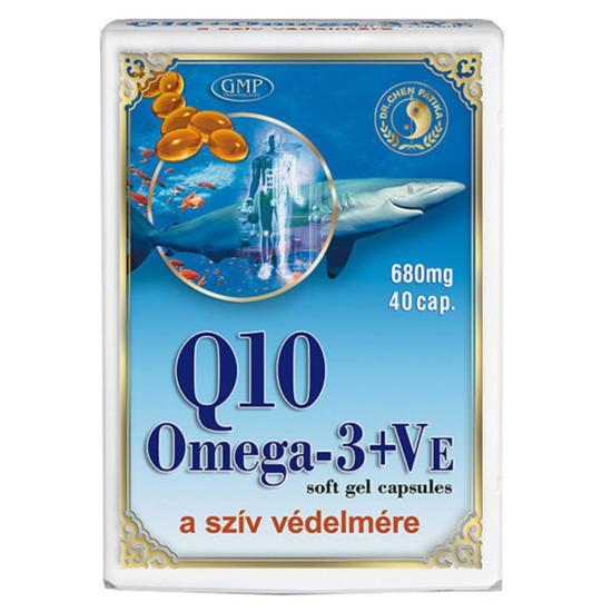 Dr. Chen Q10 koenzim + Omega-3 + E-vitamin kapszula 40x