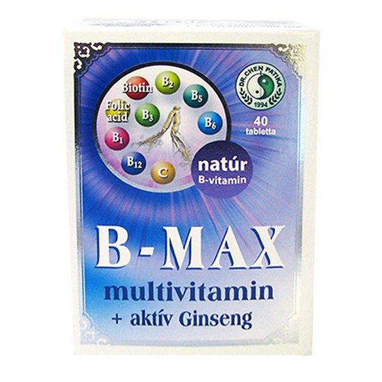 Dr. Chen B-Max multivitamin + aktív ginseng tabletta 40x
