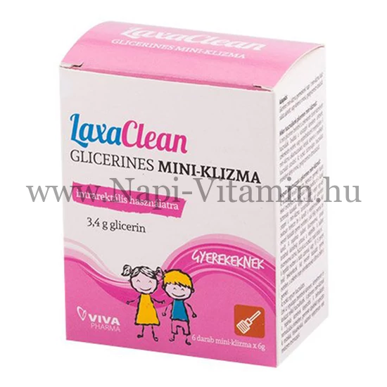 LaxaClean Glicerines mini-klizma gyermekeknek 6x